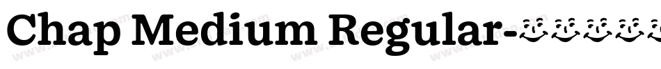 Chap Medium Regular字体转换